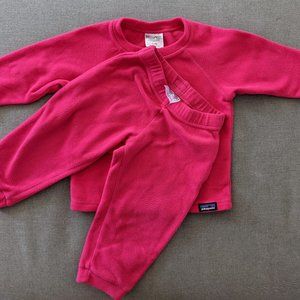 Patagonia Kids Fleece Set - Bright Pink